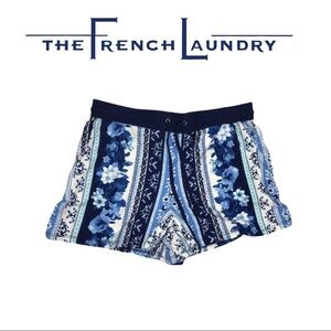 NWT French Laundry Blue Floral Print Shorts